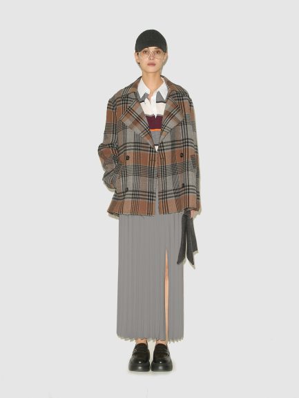 GONNA LUNGA PLISSE' CON SPACCO