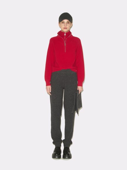 LUPETTO DOPPIA ZIP PERLATO