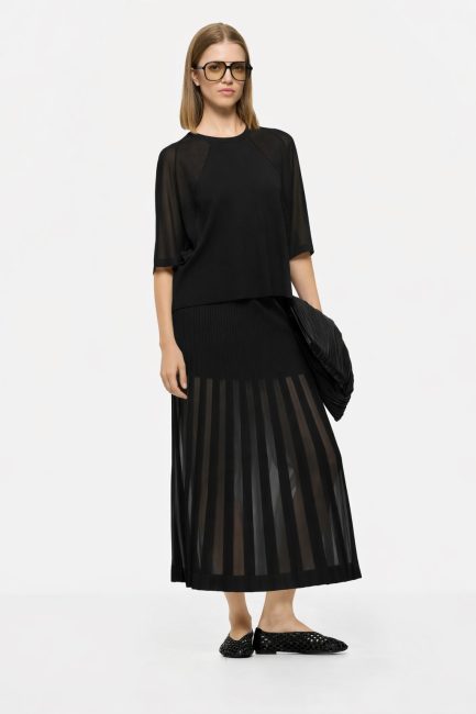 TSHIRT OVER CON INSERTI A RETE