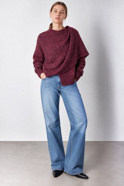 CAPPA MISTO CASHMERE, MOHAIR E SETA CON BOTTONE